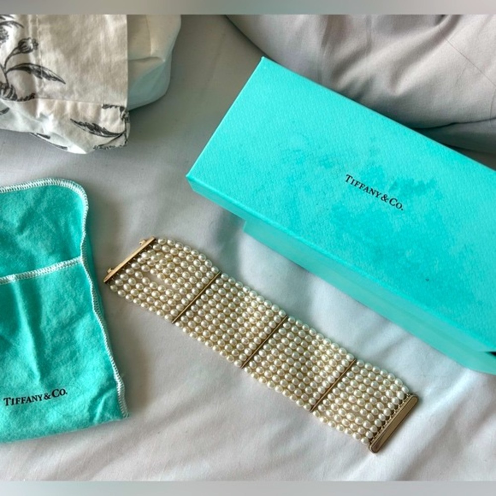 Pearl bracelet Tiffany jewelry Multiple rows